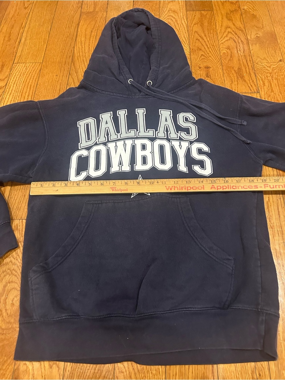 Dallas Cowboys Hoodie Sweatshirt Small Navy Blue NFL Football Pullover Authentic - Picture 4 of 8